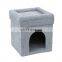 RTS sanding fabrics foldable pet bed/cat house pet functional customized animal folding storage ottoman