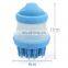 Wholesale Rubber Silicone Washing Cleaning Dog Cat Pet Hair Shower Brush with Bath Liquid Storage