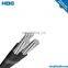 600V 3x50mm2 overhead AAC/XLPE aluminum abc cable