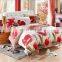 3D Bedding Set Reactive Printing 100% Polyester Flowers Duvet Cover Set