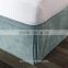 luxury 5 star decorative 100% polyster hotel bed skirt queen bed skirt