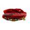 wholesale fashion purple silk wrap hockey lace bracelet from china