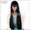 long light blue straight synthetic anime wig