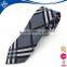 Tartan narrow neck tie in polyester