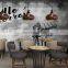 Black Hollow Hanging Light E27 Etching Led Pendant Lamp