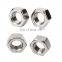10#24UNC High quality and low price wholesale 304 Stainless steel inch hex nuts American system hex nut