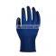 Wholesale high quality 13G polyester black work gloves with nitrile coating