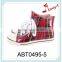 Cloth shoe style girls lace up rain boots flat ankle rain boots