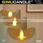 birthday candle with real moving flame timer and remote control for home decoration