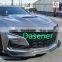 Honghang Manufacture Auto Parts Front Bumper Lips Splitters, Matt Black Front Lip Sport Spoiler For Chevrolet Camaro 2016-2021