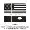 20-21 Land Rover Defender Rear Door Window American Flag Sticker 1 Piece Set Black Main and Co-pilot Side 110 90
