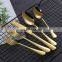 luxury stainless steel kitchen cooking spoon fork knife sets dinner utensils flatware party restaurant tableware dinnerware set