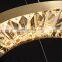 Modern luxury Living Room light hotel villa led lamp large round ceiling mounted lighting Gold pendant lights crystal chandelier