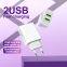 2USB mobile phone charger plug 5V2.4A wall type quick charge QC3.0 power adapter European standard American standard