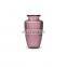 New Design Wholesale Nordic Wedding Home Garden Decorative Creative Round Clear Rose Red Mix Glass Crystal Pot Flower Vase