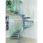 Luxury Hotel Interior Design Metal Structure Arc Steel Curved Staircase