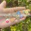 2022 New Women's Geometric Metal Cross Necklace Stainless Steel Eyes Necklace Drop Oil Color Zirconium Jewelry N904