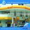 Steel fabrication frame structure gas station canopy