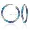 2022 6cm Big Gold Circle Shiny Rhinestone Diamond Women Hoop Earrings for Women 2021