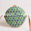 Hot Sale Handmade Bamboo Bags for Women Beach Round Straw Bag
