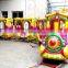 Closed train cabin Cheap electric track train for shopping mall