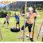 Jungle Theme Outdoor Play Ground High Rope Course Outdoor Jungle Gym For Adults