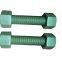 PFTE / XYLAN Coating Double Ended Bolt Colorful Process Stud Bolts