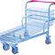 Heavy Duty Cargo-Lagerwagen mit 4 drehbaren Flachrollen, Plattform und faltbaren K?rben 01