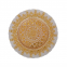 Unique Design Elegant Royal Decoration Plates Wedding Event Banquet Dinnerware Blue Gold Glass Charger Plates