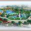 Large parent-child water park equipment glass steel children's water slide outdoor water house water village park design