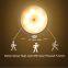 Rechargeable infrared light-controlled human body induction cabinet lamp two-color round wardrobe bedside induction lamp