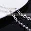 2015 fashion rhodium plated dimond cut chain necklace jewelry accessories