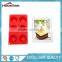 6pcs silicone muffin cake chocolate jelly soap mould baking mold