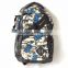 2016 fancy sports bag pre printed canvas letter pattern backpack