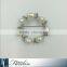 Simple garland shaped freshwater pearl brooch