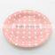 Newest Pink Polka Dot Round Paper Plates