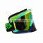 BJ-MG-013A Manufacturer Adult Reflective Brazil Frame Racing Motocross Goggles Roll Off
