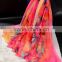 custom design digital printed polyester chiffon scarf ,imitated silk chiffon long scarves and shawls,chiffon georgette hijab