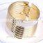 New Punk Gold Plated Bangle Jewelry Sticker Color Wider Cuff Bracelets For Women