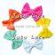 Wholesale high quality fashion elegant sequin green hair bows for baby / kids /adult Christmas