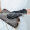 manufacture selling women's winter geniune leather gloves with bow and 3 point