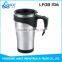 14oz stainless travel mug coffee cup with handle