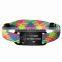 New product Softball Sport Shoe Lace Bracelet / Rainbow Color Lace Fabric Wristband