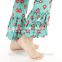 2016 fall winter holiday clothes flower printing clothes cotton baby girls kids outfits cheap Halloween Ruffle Outits