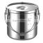 staclable food warmer pot applicable to IH with measuring marks