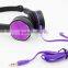retractable lightweight hot sale colorful folding headset