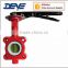 280PSI Wafer Ductile Iron Pneumatic Butterfly Valve Soft Seat