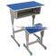 Single Student Wooden Metal Desk and Chair Set