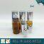 3ML Amber Perfume Glass Roll on Bottle With Gold Cap and Stainless Steel Roller Ball