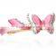 fashionable butterfly shape alloy enamel crystal hair clip